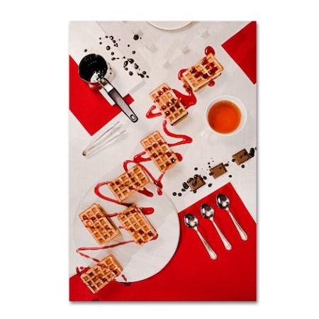 Trademark Fine Art Dina Belenko 'Suprematic Meal Viennese Waffles' Canvas Art, 22x32 1X00882-C2232GG